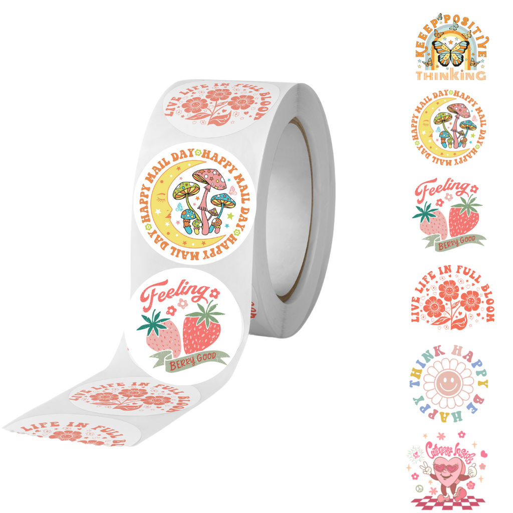 Cuteness Roll Thank You Stickers