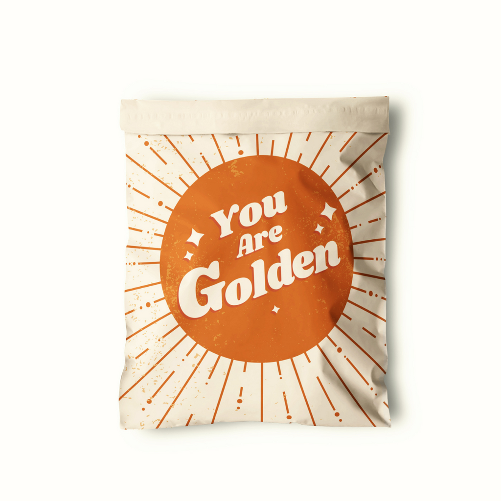 Custom Gold Poly Mailers