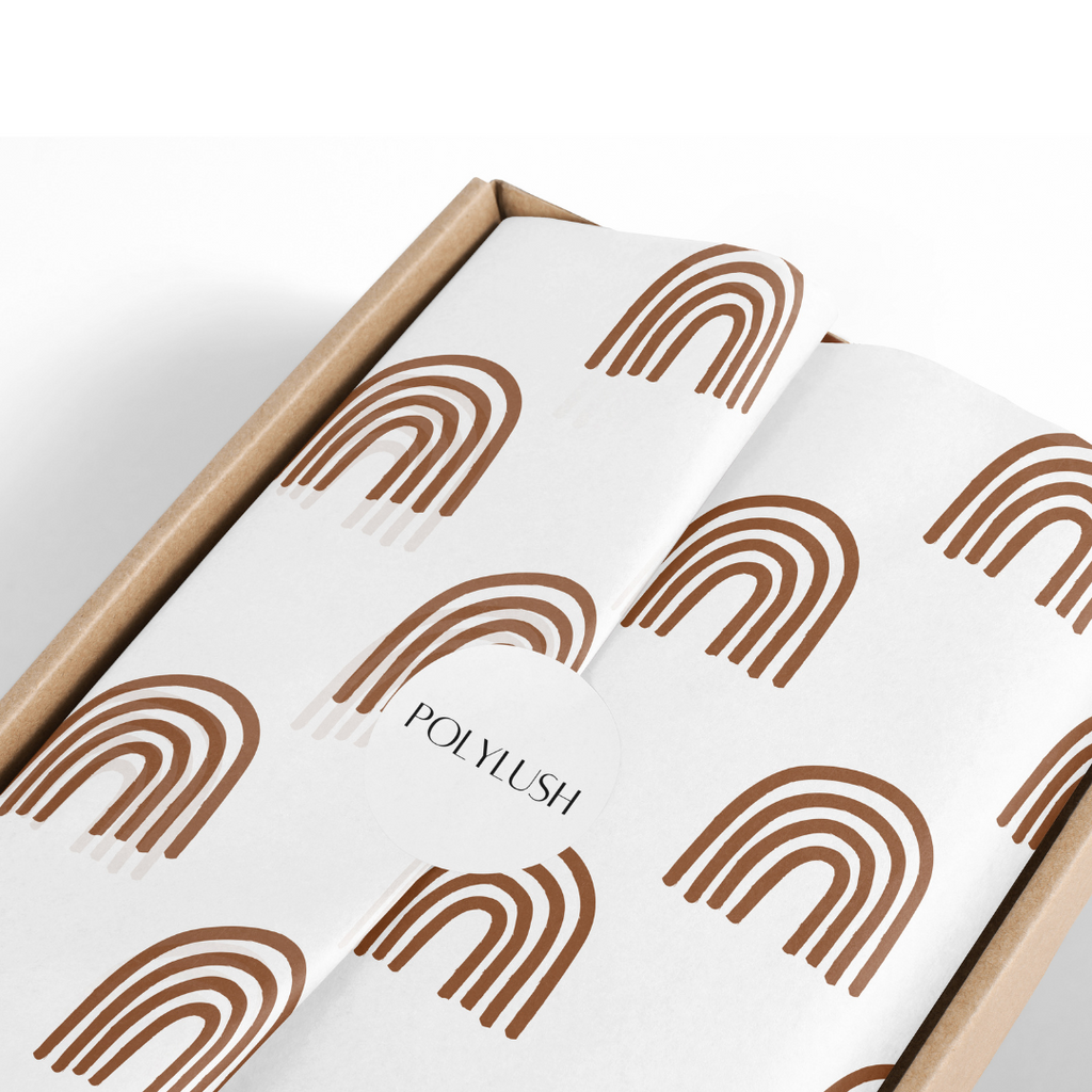 Rust Rainbow Tissue Paper β Polylush