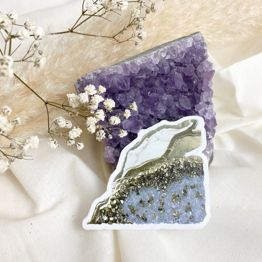 Geode Sticker Agate Geode Vinyl Sticker – Polylush