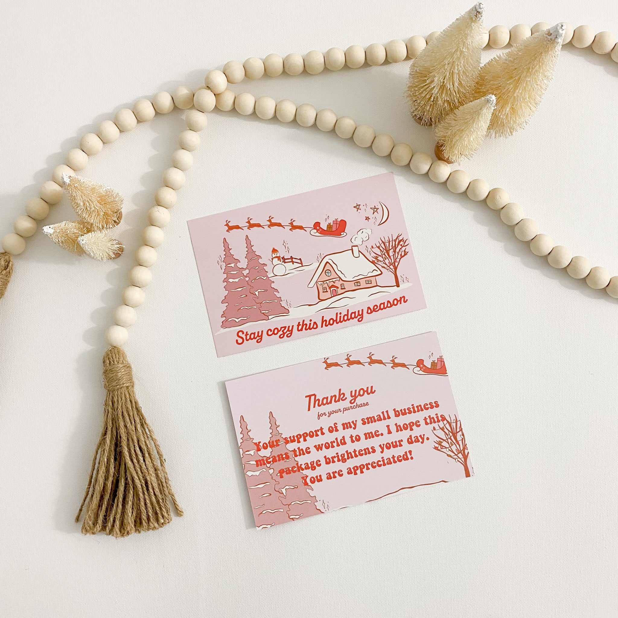 50 Cozy Town Thank You Cards – Polylush