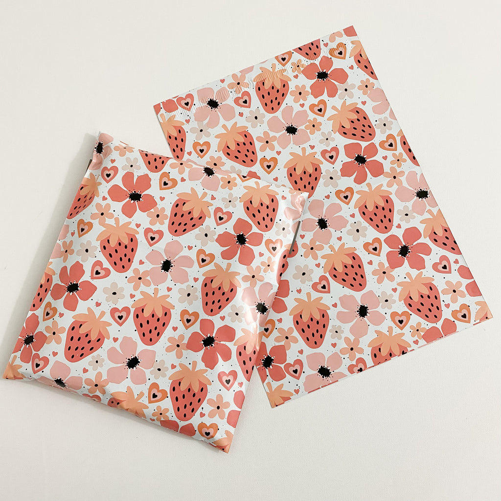Strawberry Blossom Poly Mailers